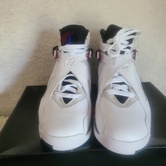 Air jordan retro 8 white, black , purple, gray authentic - Picture 2 of 6